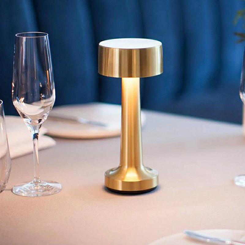 Lampe de table à barres de nuit Touchez Touchez Dimmable Chargable Simple Lighting Lighting Fixture pour Café Restaurant El Chambre Bureau Lit de
