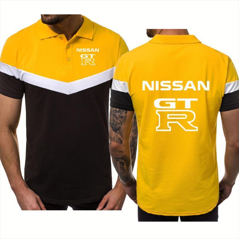 

short sleeve gtr race men polos motorcycle summer shirt casual cotton fashion harajuku, White;black