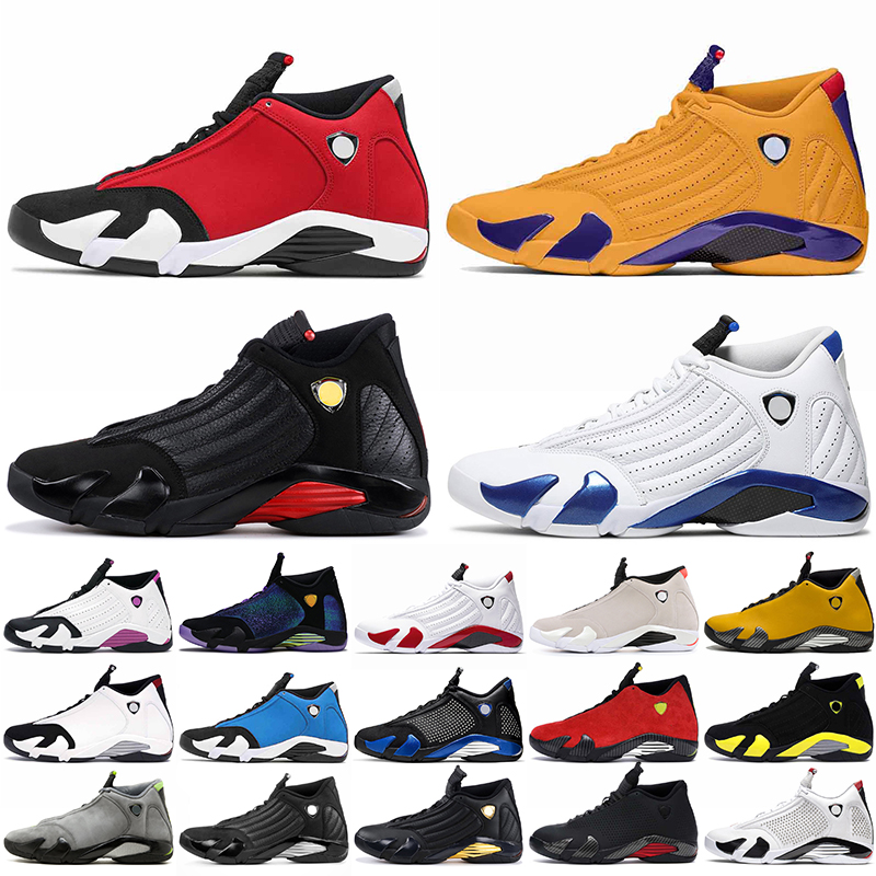 

Top Quality 14s Mens Trainers Basketball Shoes JUMPMAN 14 Gym Red Retro University Gold Last Shot Hyper Royal Black Toe Candy DOERNBECHER Sneakers