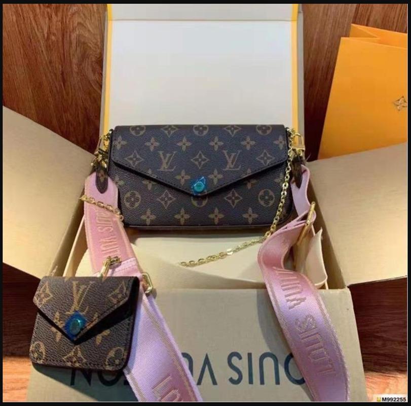 

Lv LOUIS BAG VITTON Dauphine Luxury Handbags Messenger Bag Women Tote Genuine Leather Shoulder Bags Crossbody