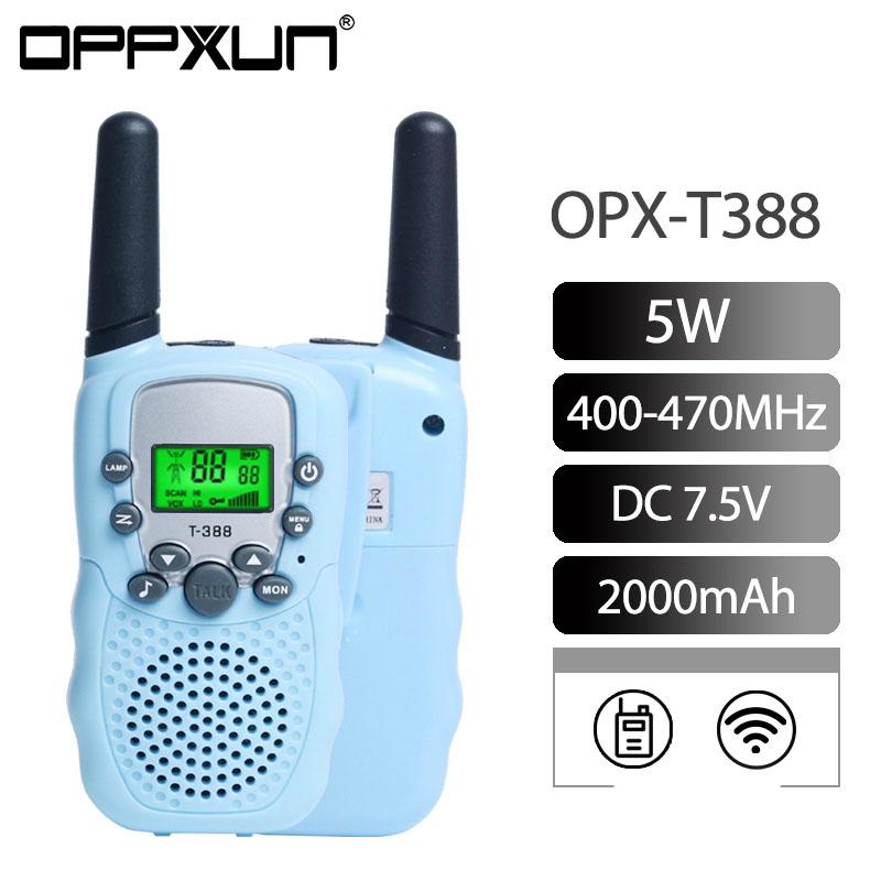 

Walkie Talkie OPPXUN 2Pcs T388 Portable Mini Children CB Radio Ham Station UHF Headset Transceiver For Christmas Gift