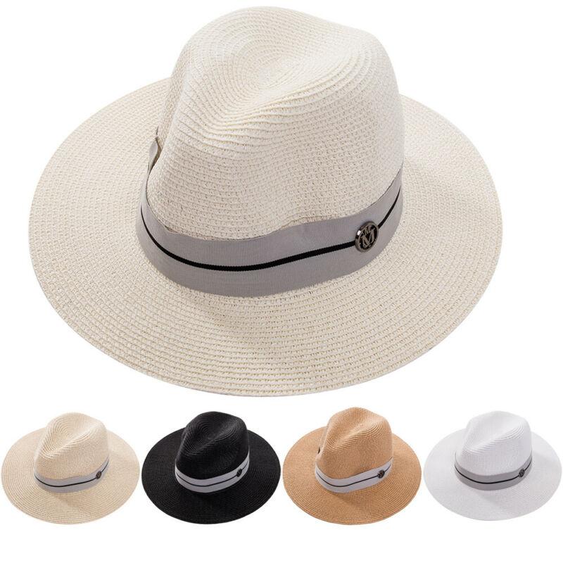 

Stingy Brim Hats 2021 Headsome Men Women Western Cowboy Hat Wide Straw Cap Trilby Sunsreen Panama, Blue;gray