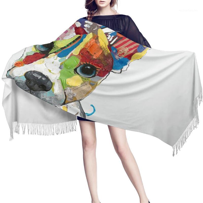 

Scarves Women Cashmere Scarf Thin Lady Colored Puppy Shawls And Wraps Female Hijab Long Head