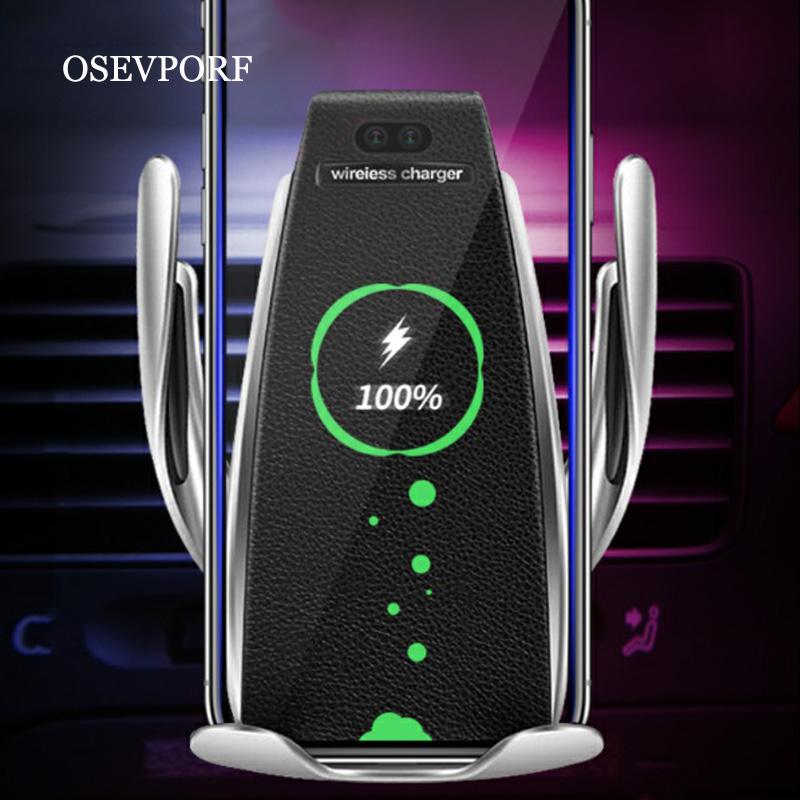 

Cell Phone Mounts & Holders OSEVPORF Automatic Clamping Car Wireless Charger Quick Charge For 11Pro MAX Huawei P30 Qi Infrared Sensor