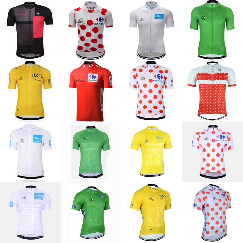 

TOUR DE FRANCE team Cycling Jersey Tops Summer Racing Cycling Clothing Short Sleeve Bike Jersey Shirt, 5#