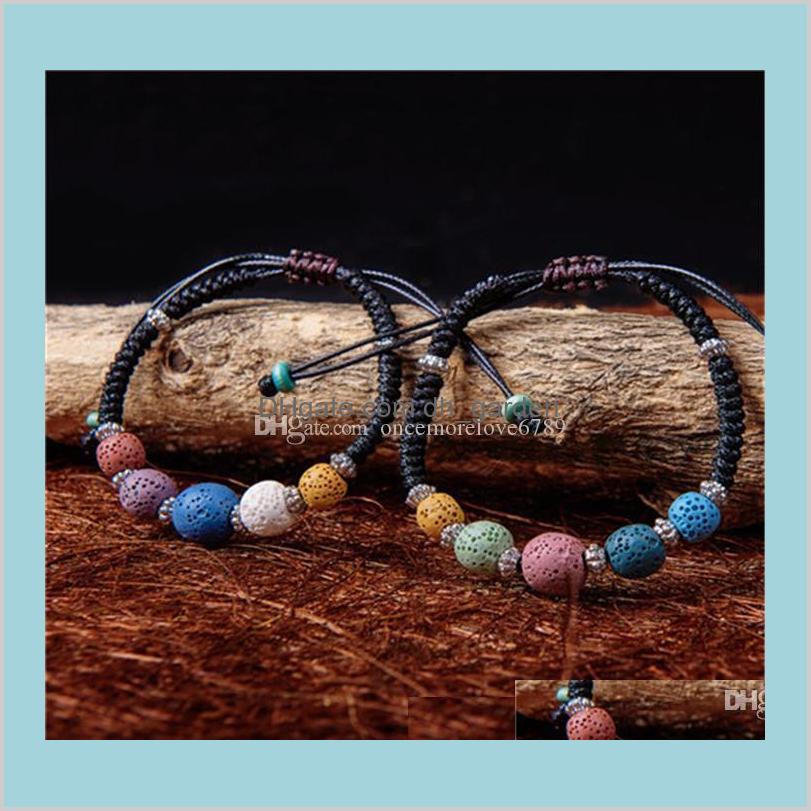 

Beaded Strands Drop Delivery 2021 Fashion Lavarock Jewelry Sweet Women Beaded Bracelets Personality Charm Wristband Bangle Adjustable Xmas Gi