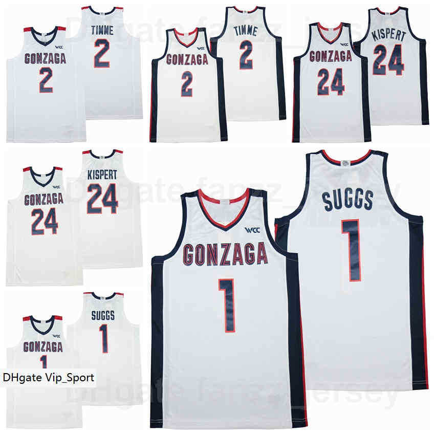 

Gonzaga Bulldogs College Basketball 1 Jalen Suggs Jersey 2 Drew Timme 24 Corey Kispert University Team Color White Breathable Shirt, 11 white