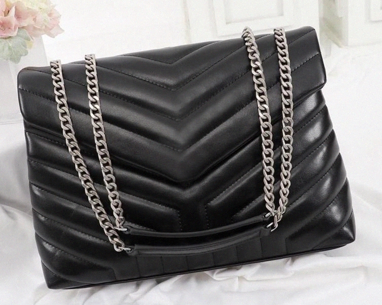 

Designer LOU LOU purses handbags genuine leather women famous bags crossbody messenger chain LOULOU bag high quality 25cm p1g1#, I need look other products pic