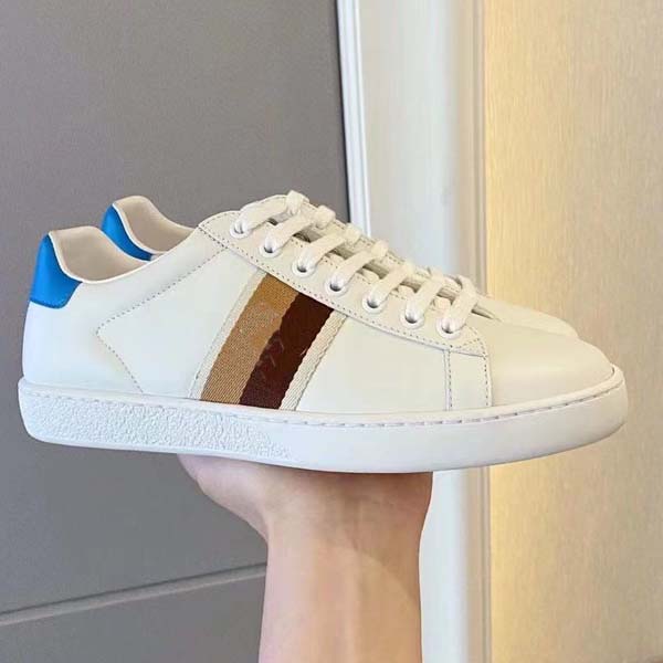 

Luxurious Designer Men Women Casual Shoes Classic Stripe Shoe Quality Genuine leather Animal Embroidery Trainers Size 34-45 With Box, 5#