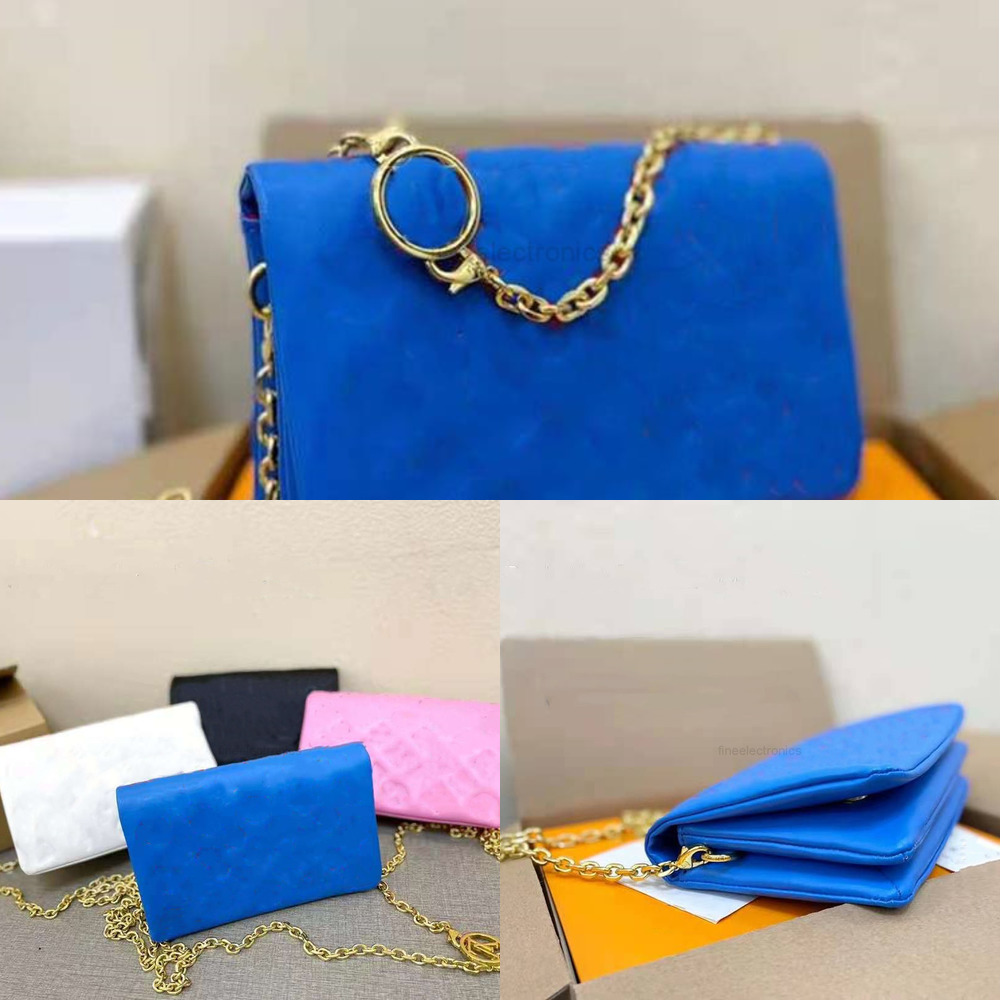 

Purses 2021 Women's Bag Girls Leather Women Genuine Handbags Shoulderbag Handbag Shoulder Woman Bags Chain Inclined Embossment Candy Colors