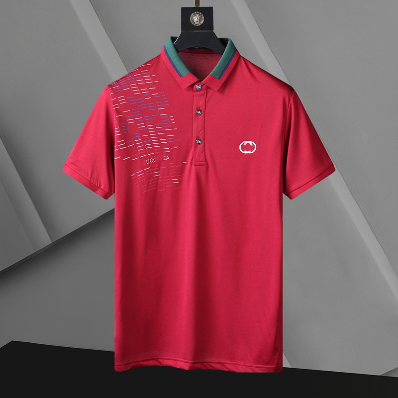 

2021 Italy Brand designer polo shirt Luxury t shirts snake bee floral embroidery mens polos High street fashion stripe print polol T-shirt, White;black