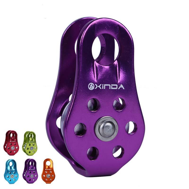 

Cords, Slings And Webbing Fixed Mountaineering Single Pulley Transportation Hoisting Outdoor Crossing Aluminum Alloy Orbiter 2000kg