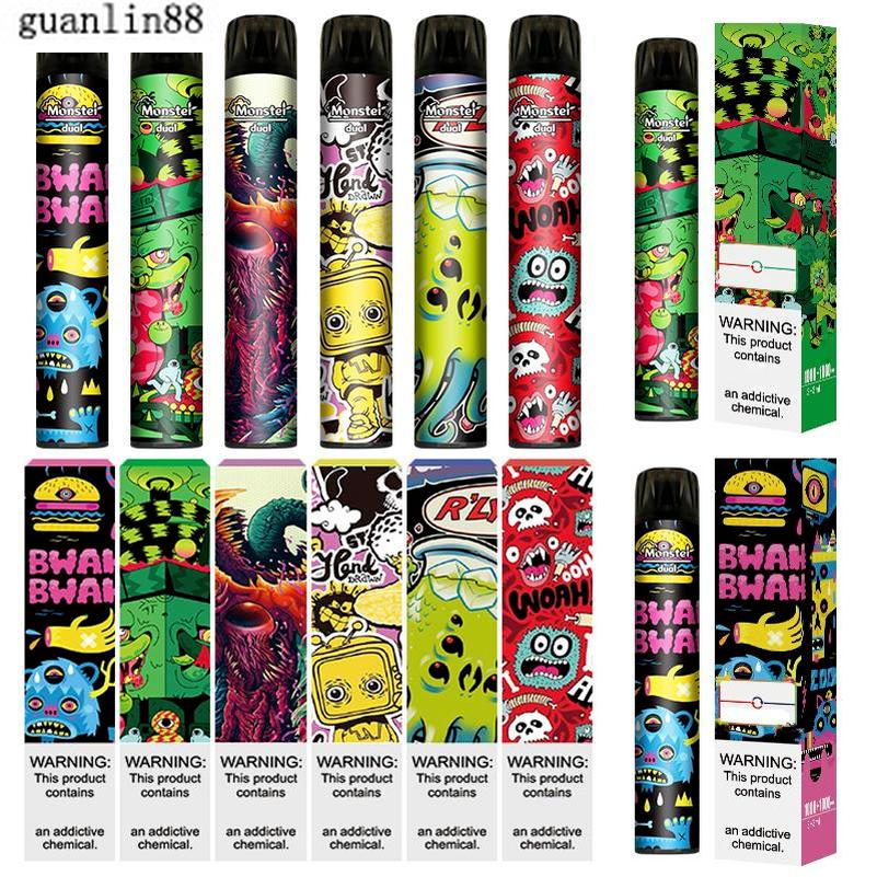 

Monster Dual Switch 2 In 1 Disposable Device 2000 Puffs Disposable Vape Pen with 6.0ml Pod 6 Colors Available Disposable Device