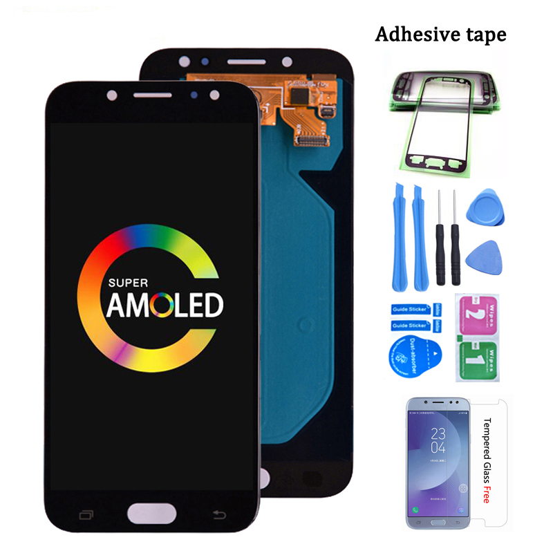 

Super Amoled LCD For Samsung Galaxy J7 Pro 2017 J730 J730F LCD Display and Touch Screen Digitizer Assembly free ship