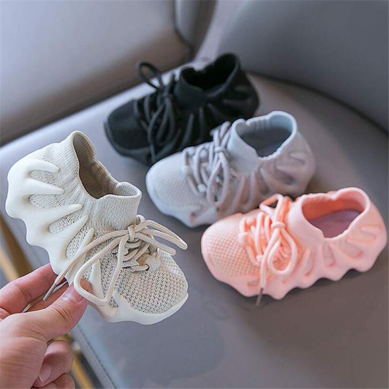 

Boys sneaker shoes 2021 autumn new children non-slip casual shoes girls breathable light weight single shoes, Black