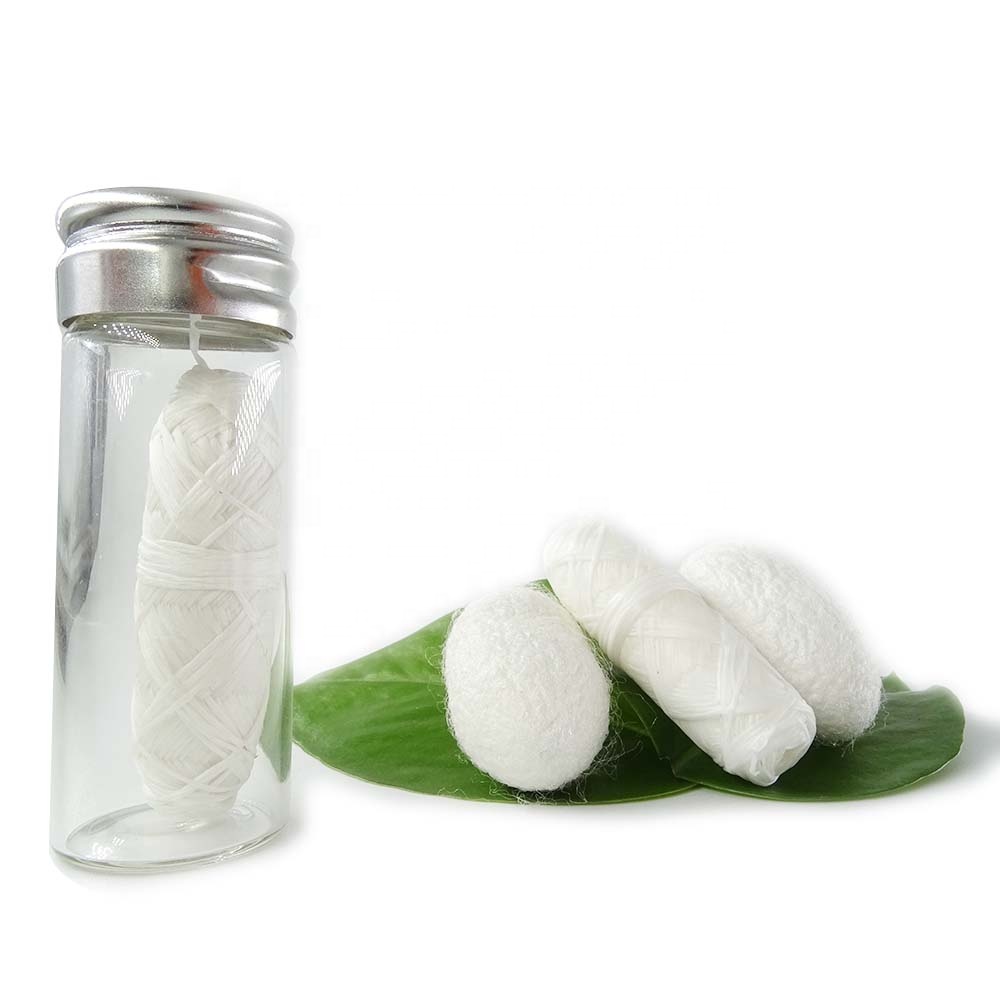 30m Vegan waxed corn ECO floss dental in glass bottle container teeth whitening dental flosser 01-image-688925329