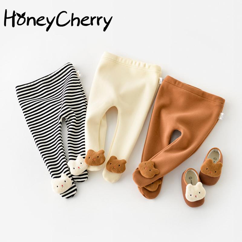 

Leggings & Tights 2021 Boy And Girl Baby Cute Bear Doll Belly Protection Pantyhose Black White Striped, Blue