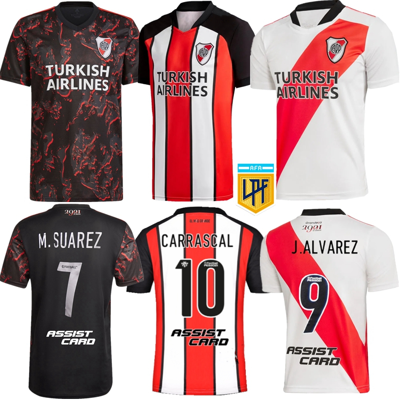 

2021 2022 River Plate soccer jersey home away 3rd 21 22 CARRASCAL ROMERO Alvarez PONZIO M. SUAREZ DE LA CRUZ CAMPEON LIBERTADORES football shirts, 2020 2021 home jersey