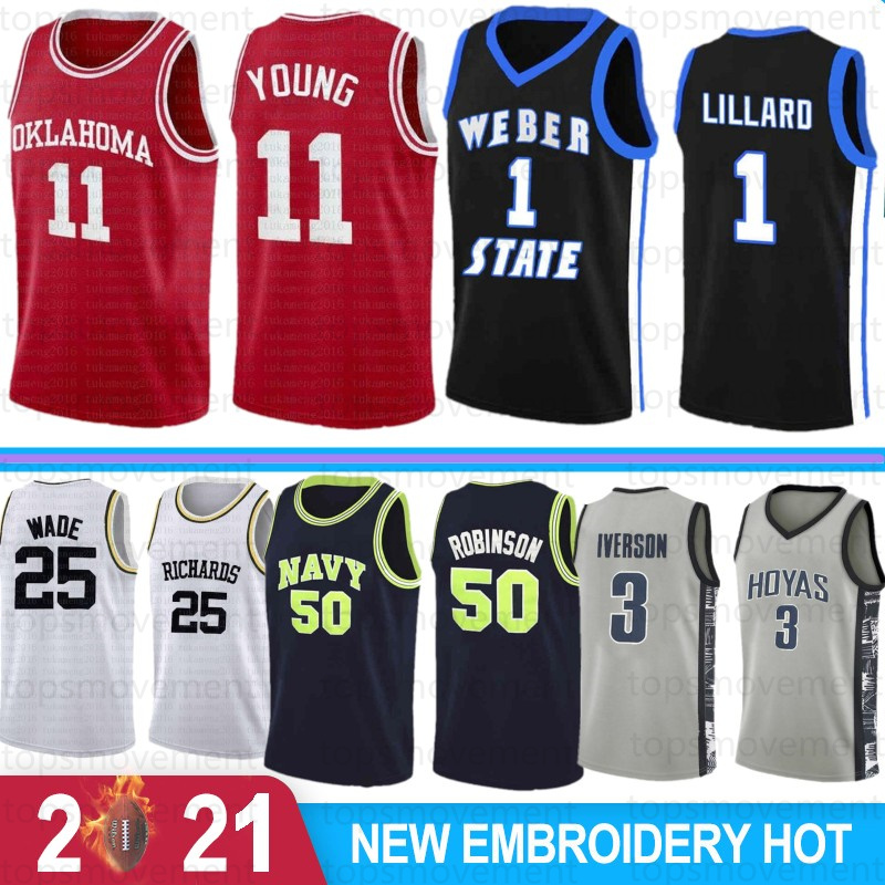 

11 Young Stock Nash NCAA College Basketball Jerseys Kyrie Men Irving Dwyane 3 Wade University Anfernee 25 Hardaway 22 MCCall David 50 Robinson Damian 1 Lillard 2021, Daxue lanqiu