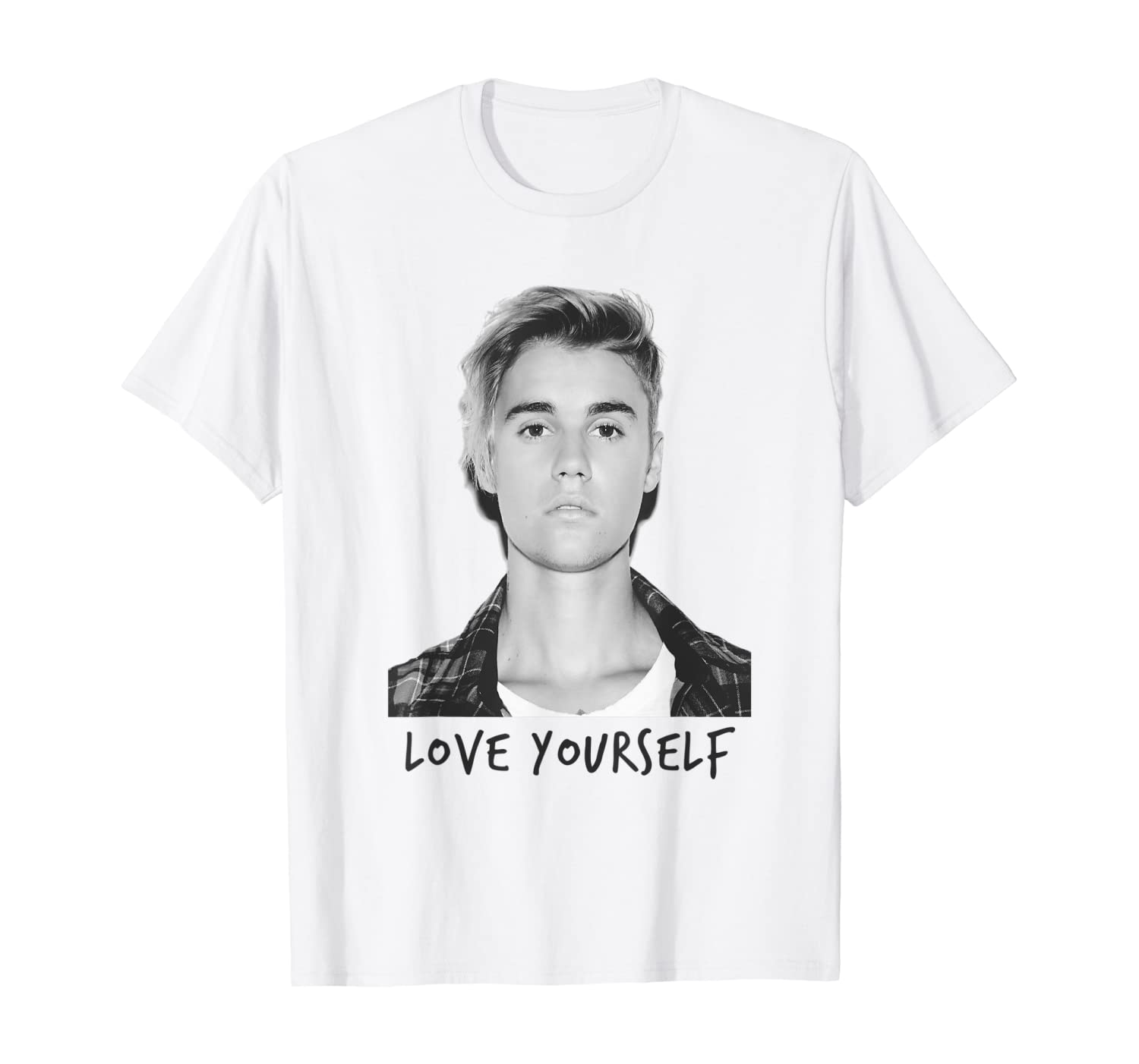

Justin Bieber Official Love Yourself T-Shirt, White;black
