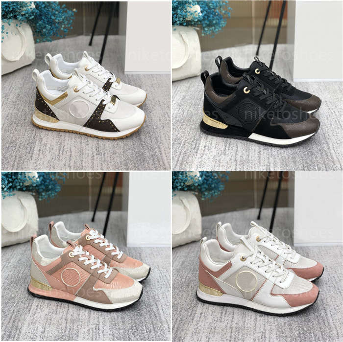 

RUN AWAY SNEAKER Calf leather Monograms canvas shoes Technical ABS rubber outsole Womens Designers Platform shoeAnitaMui, 01