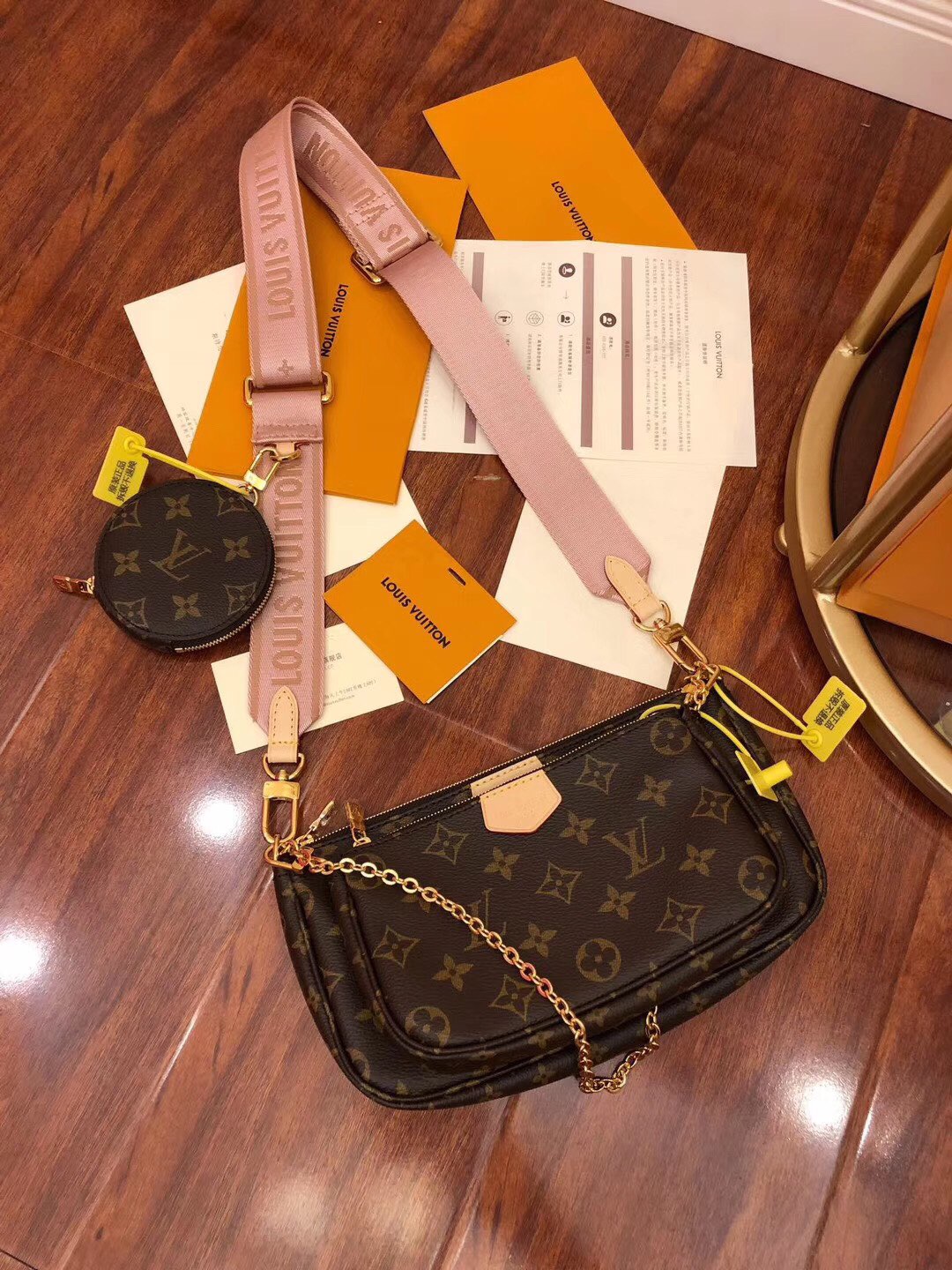 

GGLVLouisVittonYSLVUTTON 3 Piece Set MULTI POCHETTE ACCESSORIES Bags Women Leather Handbags Luxury Evening Shoulder Bag Purse Totes Wal