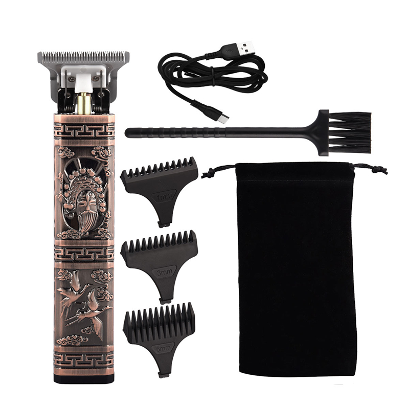 

Professional Precision Electric Hair Trimmer Quick Charge Hair Clipper 0mm Edge Outlines Finishing Hair Cutting Machine T-Blade