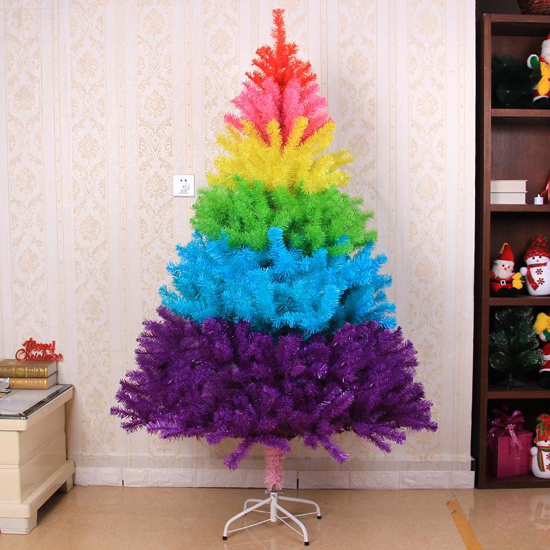 

Christmas Decorations Gradient Personality Gift Cr Eative Color Tree Home Decoration Shopping Mall Unique Colorful Ornaments