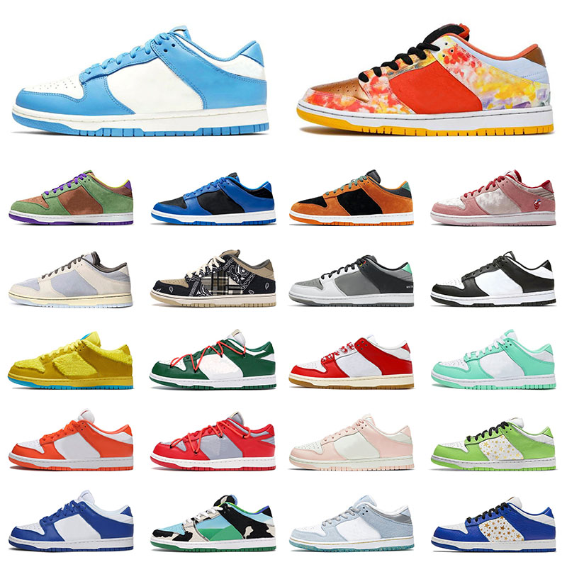 

2021 Arrival SB Dunk Running shoes low Glow Street Hawker Civilist Kasina Chunky Dunky Coast white off Skate Rubber Kentucky Chicago men, White;red