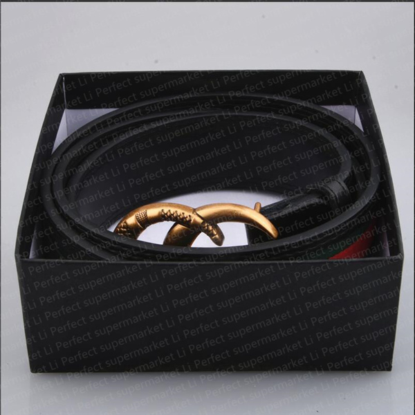 

Belt Fashion Men Genuine Leather Women Belts For man Letter Double G Bronze buckle womans strap with gift box, With box