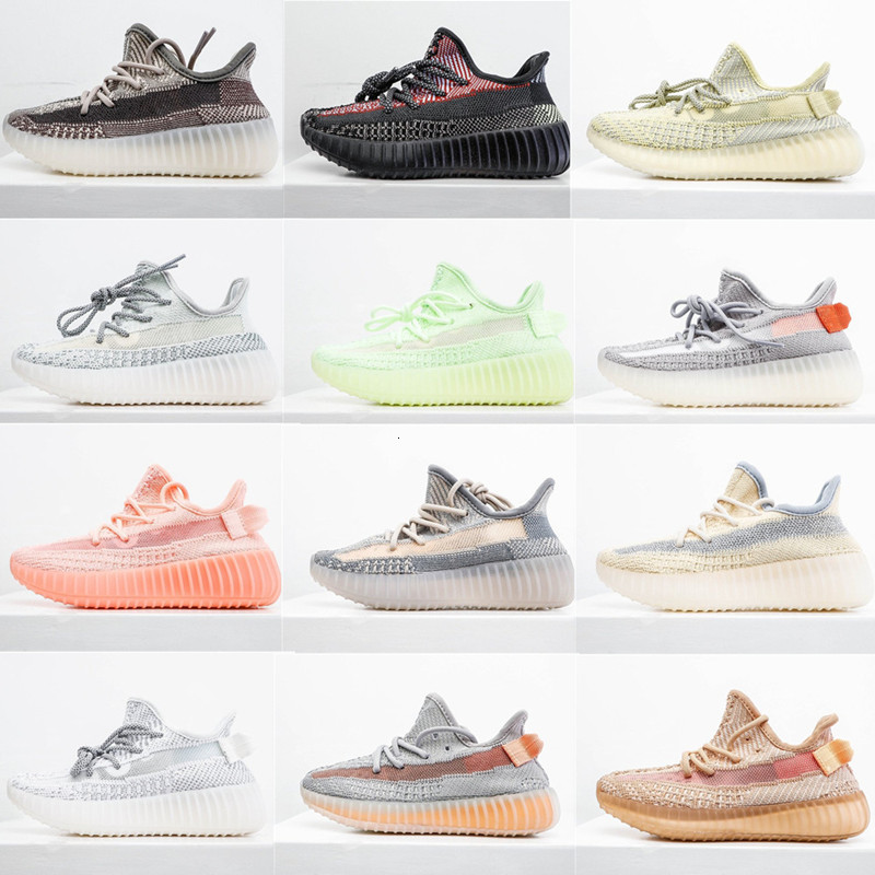 

Infant Israfil Zyon Toddlers Kanye Kids Running Shoes Yecheil Linen Reflectivfe Tail Light Baby Static Sneaker Lifestyle Clay Trainers, Black