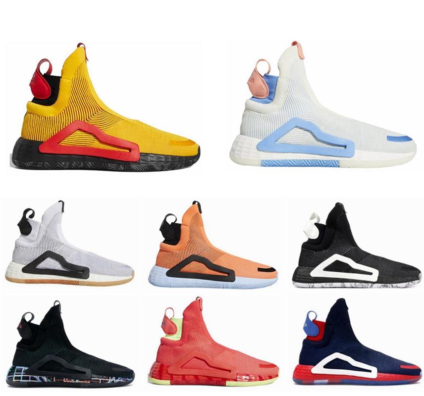 

On Sale Shock Red Basketball Shoes N3xt L3v3l Core Black Cream White Bahia Light Blue Bold Gold Mens Sneakers Donovan Mitchell Sports Trainers With Box and Card, Customize