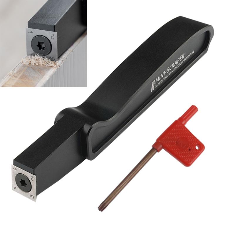 

Professional Hand Tool Sets Woodworking Scraper Deburring Small Wood Knives Carbide Insert 14x14x2mm 30" Screw-M6 For Lathe Turning Aluminum