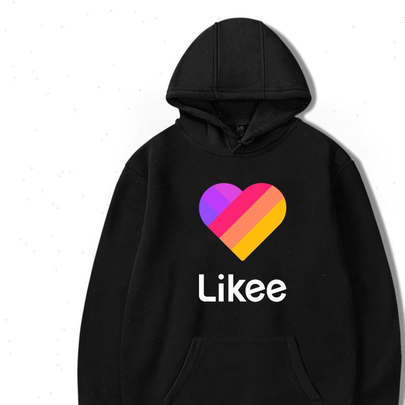 

likee video russia style women hoodies men black plus size loverly funny streetwear pullover