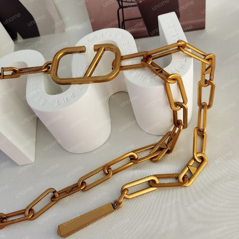 

Hot Sell Womens Designers Chains Belts Women Belts Lady Letter V Waistband Men Luxurys Designers Link Belt Womens Gold Girdle D2111238Z, Black;brown