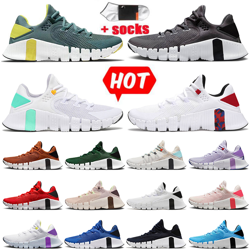 

2022 New Arrivals Free Metcon 4 Mens Women Running Shoes Huarache Sneakers Triple Black Breathable Iron Grey Desert Sand White Green Glow Veterans Day Sports, D11 iron grey 40-45