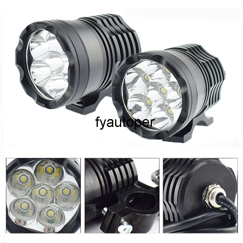 

Motorbike auxiliary headlights led moto fog lamp spotlights Headlamp 6000K White Moto work lamp car accessories DRL waterproof car