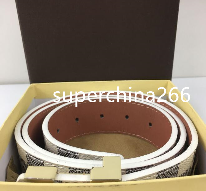 

2021 men's gold and silver black buckle fashion leather belt, designers for men women to create free delivery 105-120cm With Box .