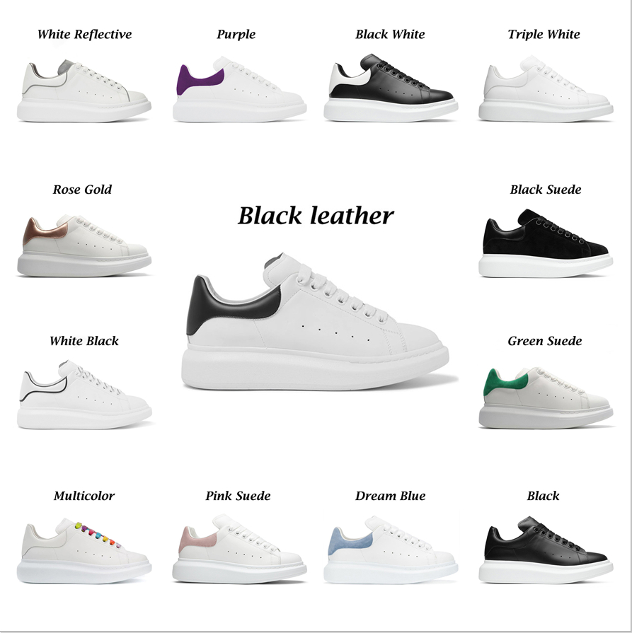

Top Quality Mens Womens Leather Casual Shoes Designer sneakers Lace Up Flat Comfort Pretty Trainers Daily Lifestyle With Box Size EUR 35-45