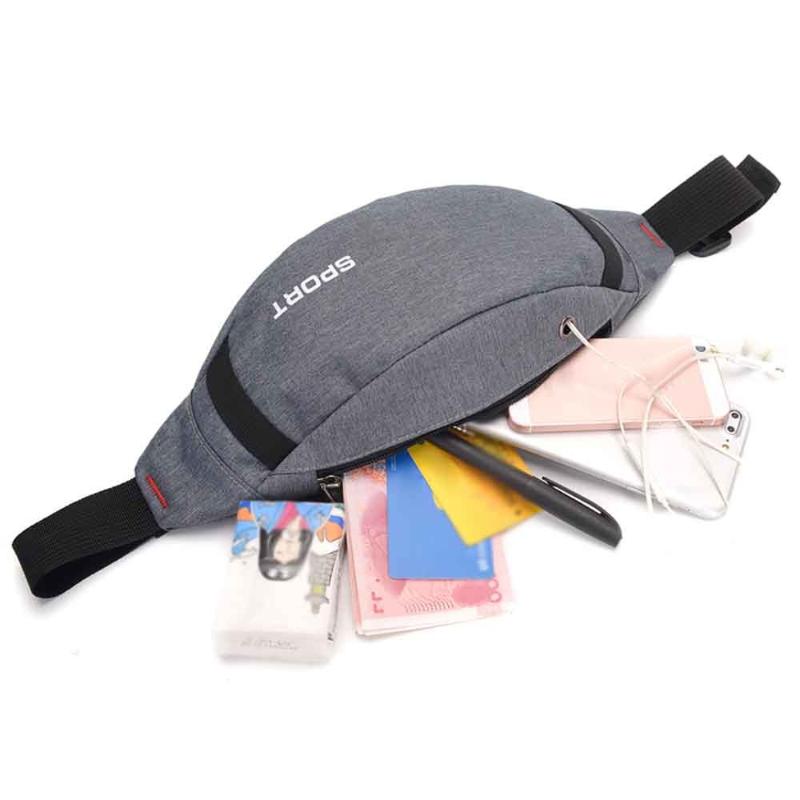 

Waist Bags 2021 Unisex Casual Sports Headset Purse Nylon Breast Package Messenger Bag Teenager Belt Travelling Mobile Phone, Sky blue