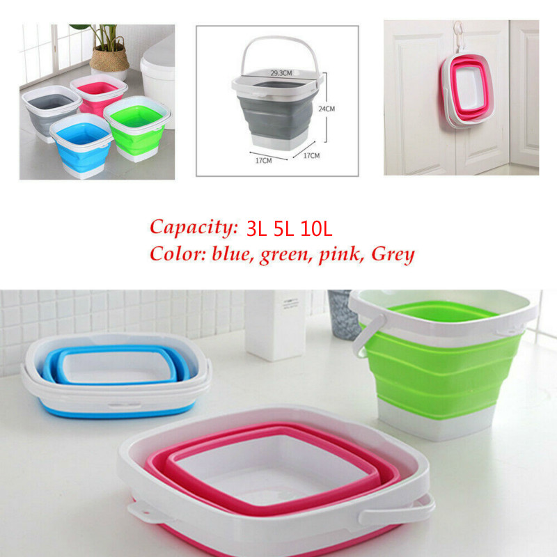 

Foding Water Bucket Ceaning Coapsibe Storage Bucket Mop Washbasin Garden Watering Fodabe Car Fishing Outdoor Camping Tub