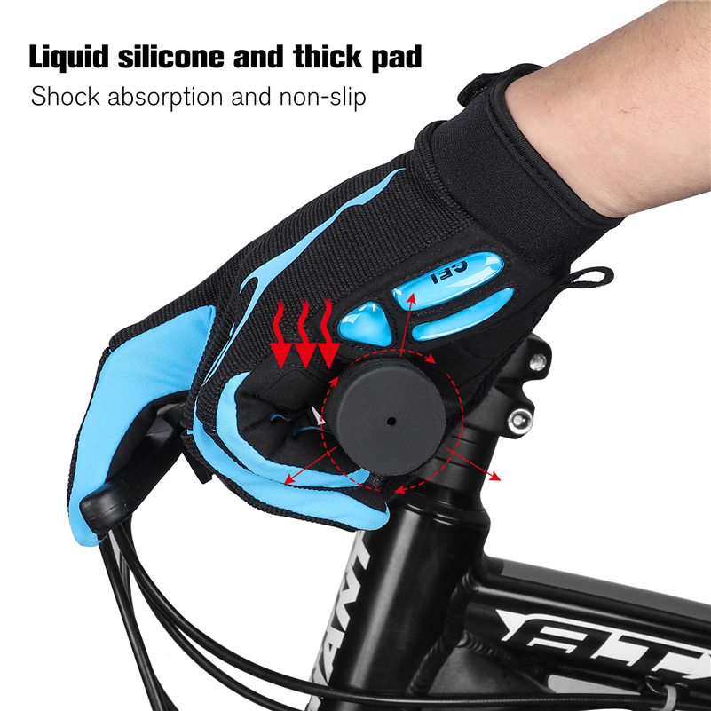

WEST BIKING Cycling Gloves Men Women Sports Full Finger GEL Bike Gloves Touch Screen Windproof Warm MTB Road Bicycle Glovesg