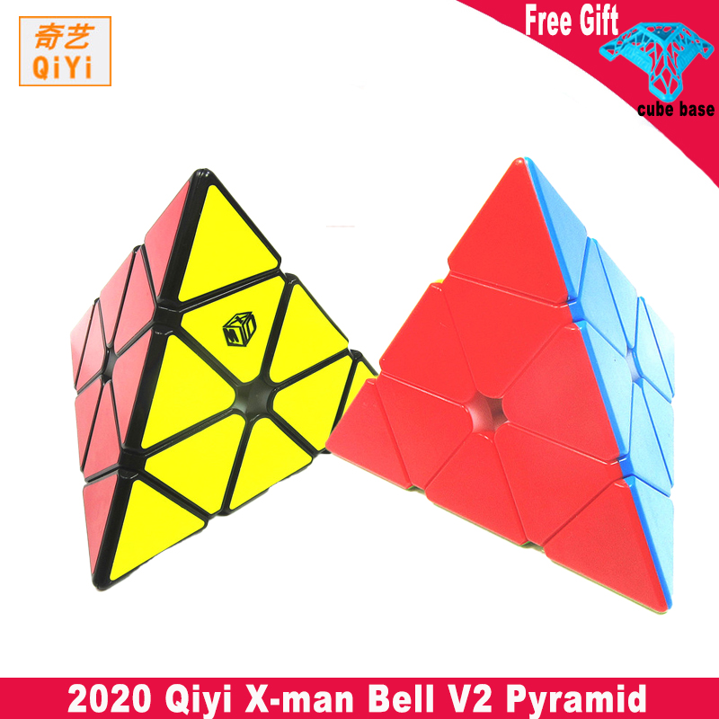 

Qiyi Cube X-Man magnetic Pyramid Bell v2 3x3x3 Cube 3x3 Magnetic Pyraminx puzzle cubo magico Professional Puzzle Toy Children