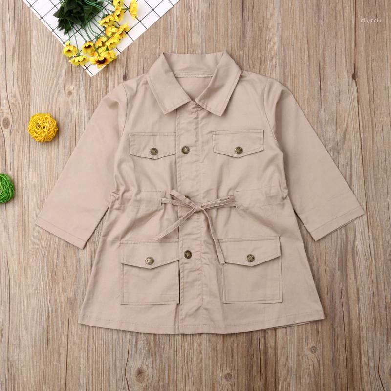 

Coat Toddler Kids Girls Coats Fashion Outerwear Children Trench Autumn, Blue;gray