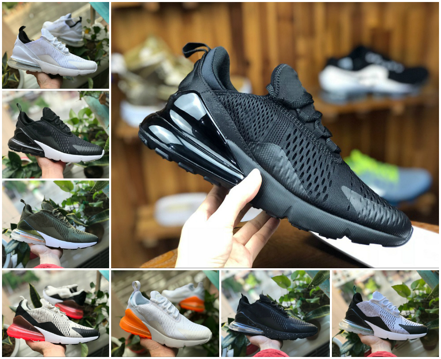 

270 Mens Womens Tennis Running Shoes 270s Navy Blue Triple Black White Hot Punch Barely Rose Pink Red Dusty Cactus Dark Stucco Run Sports Sn