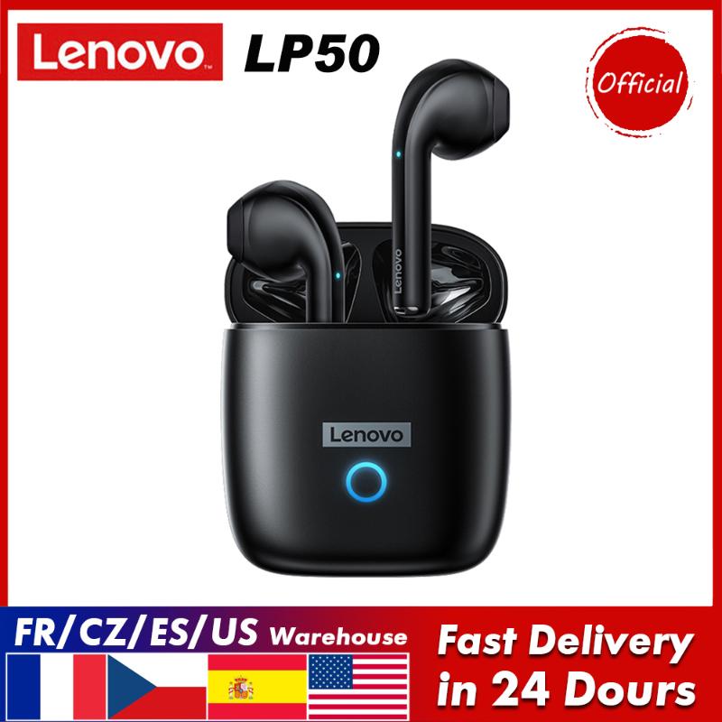 

Headphones & Earphones Lenovo LP50 True Wireless Bluetooth 5.0 Headphone HiFi Sound Quality ENC Noise Reduction Semi-in-ear Sports Earbuds