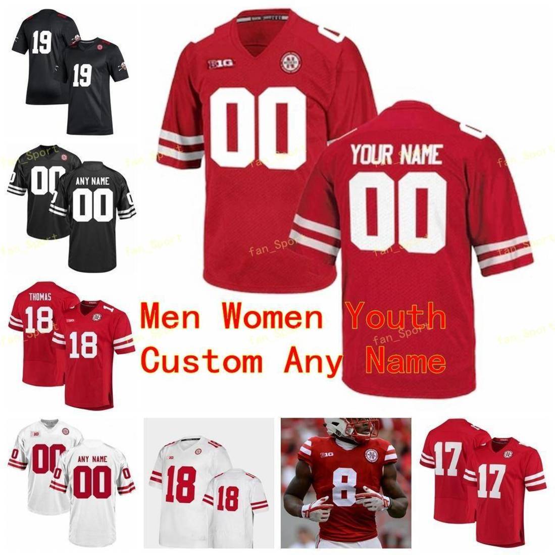 

NCAA College Jerseys Nebraska Cornhuskers 25 Ronald Thompkins 26 Dedrick Mills 28 Maurice Washington 33 Jaylin Bradley Custom Football Stitched, As