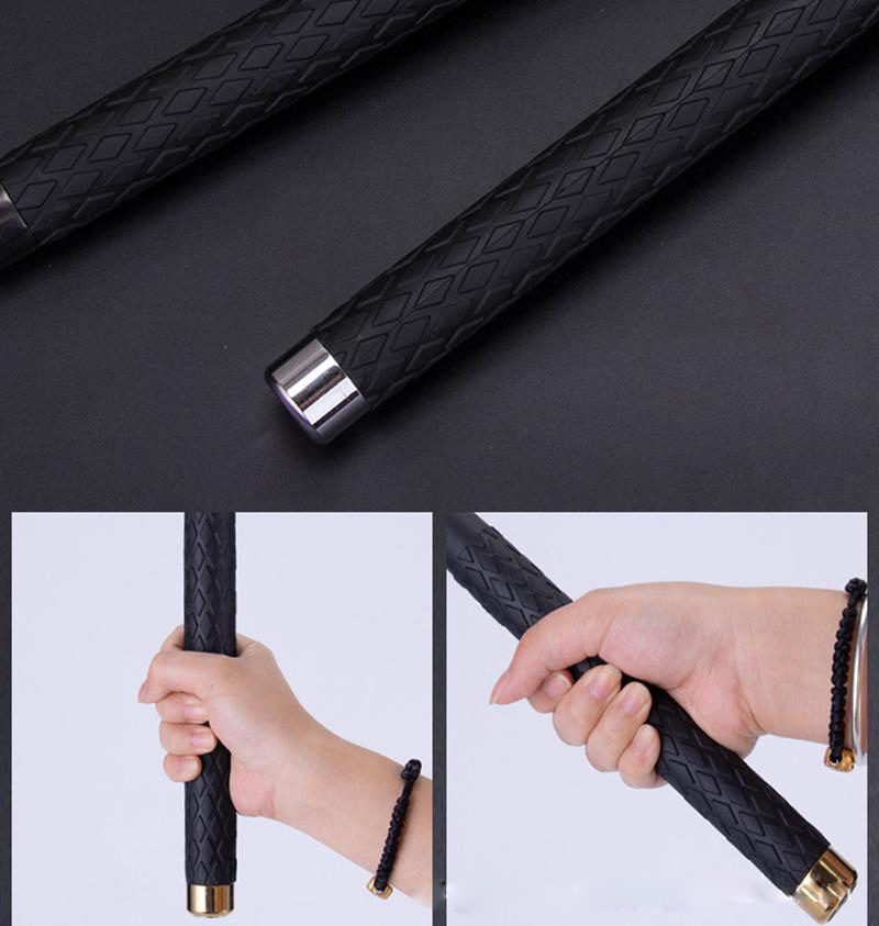 

26 Inch Crowbar Self-defense Three-section Telescopic Stick Outdoor Survival camping Protective gear Broken Window Security 65cm