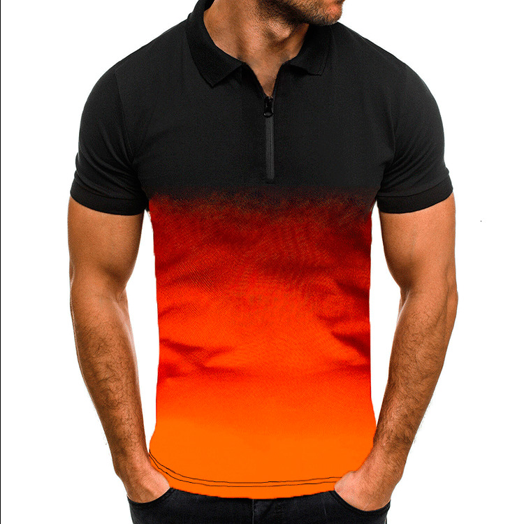 

Luxury T-shirts Men' Casual Sports T-shirt Summer Lapel 3d Tapered Short Sleeve Polo Shirt, White