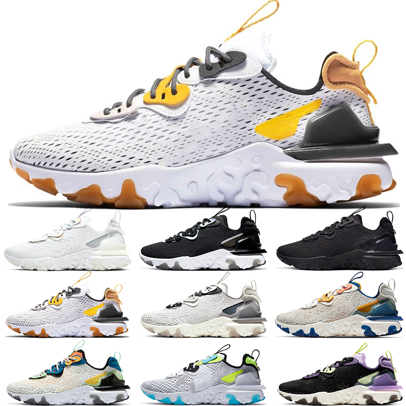

React Vision Men Women Running Shoes Vast Grey Honeycomb Gravity Purple TWorldwide Phantom Mens Trainers Sports Sneakers Shoe Size 36-45